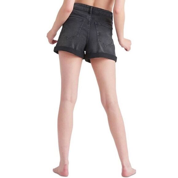BLACK TAPE - NWT - L Sz 28 Slim-Fit Mom Jean Shorts in Black Wash. So cute! - Picture 2 of 14